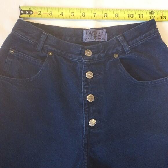 Palmetto's Jeans Wear Dark Navy Button Fly Cotton Denim Blue Jeans SZ 9 - Picture 2 of 8